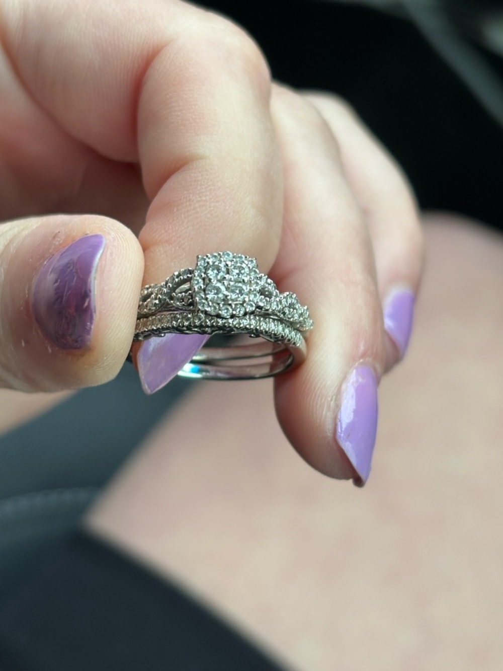 Simply Vera Vera Wang White Gold Bridal Set Rings